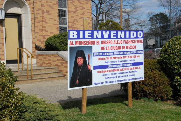 Our Welcome Sign2 from Bishop Alejo's Visit on Saturday