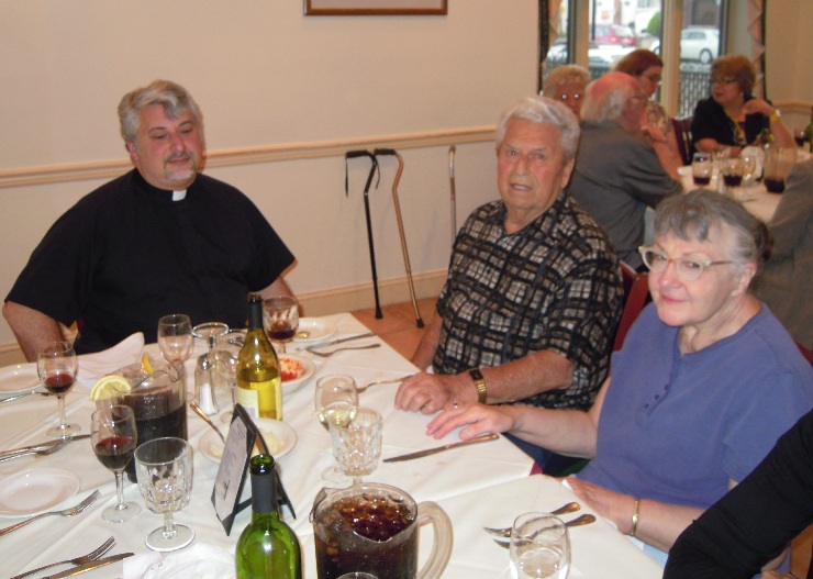 Father Royer, Mr. Royer and Barbara.....4 from Annual Trustees' Dinner