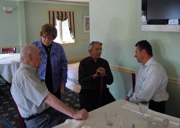 Peter with Ed, Peggy and Joe...11 from "O" Club Luncheon
