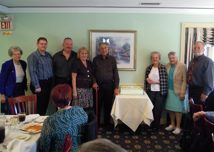 Peter and Florence and Choir Friends...7 from "O" Club Luncheon