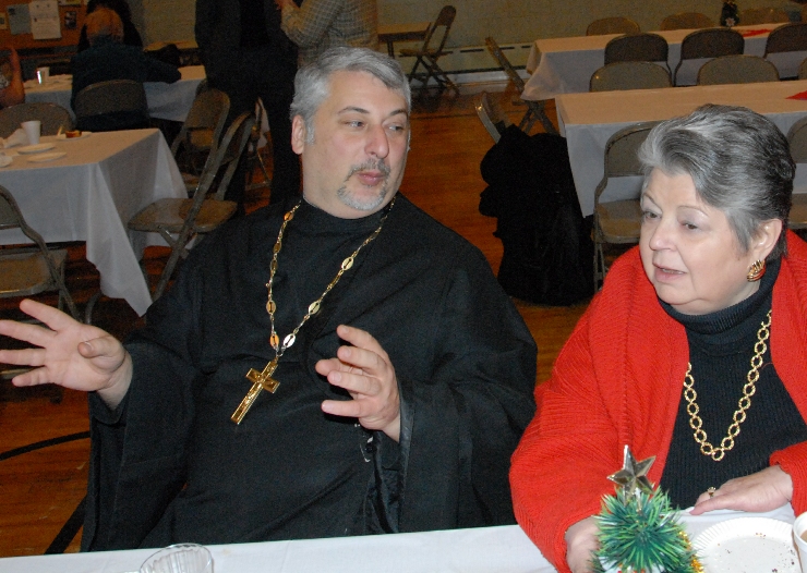 Father Royer and Maryann....17 from St. Andrew & St. Nicholas Vespers at St. John's Church