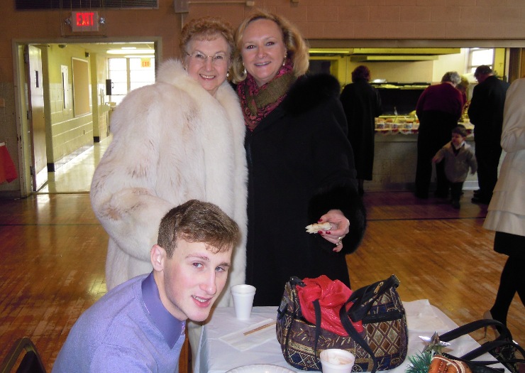 Anna Mae with Daughter and Grandson...12 from Christmas at St. John's