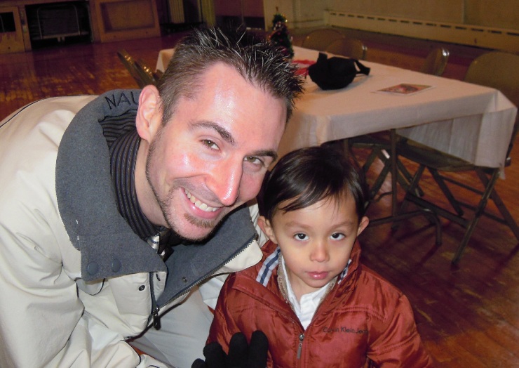 Chris with Nephew Nicholas...16 from Christmas at St. John's