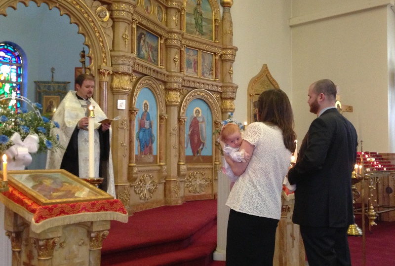 Baptism ....4 from Fr. Igor, Mat. Anna and family here at St. John's