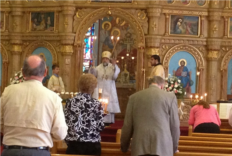 His Grace, Bishop Michael on Ascension ...35 from Fr. Igor, Mat. Anna and family here at St. John's