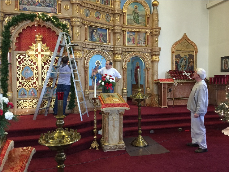 Photo 19 from Decorating the Church for the Nativity of Our Lord and Savior