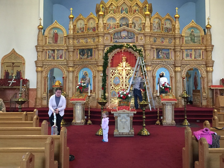 Photo 24 from Decorating the Church for the Nativity of Our Lord and Savior